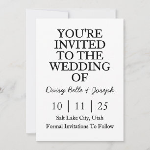 Save The Date Invitation