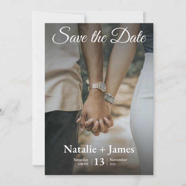 Save the date invitation (Front)