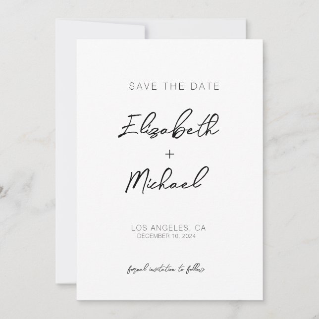  Save the Date Invitation Template (Front)