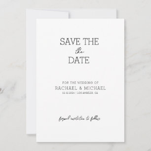 Save the Date Invitation Template