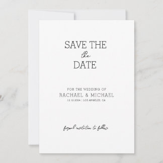 Save the Date Invitation Template