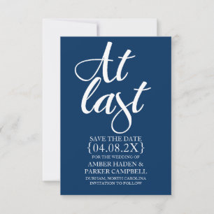 Save the Date Invite At Last