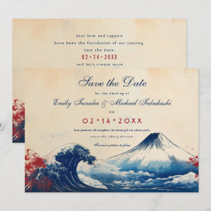 Save the Date Japonesque Harmony with Fuji