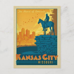 Save the Date Kansas City, MO Announcement Postcard