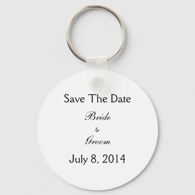 Save The Date Key Ring (Front)
