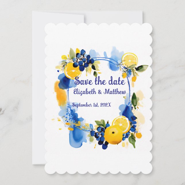 Save the date “La Dolce Vita" (Front)