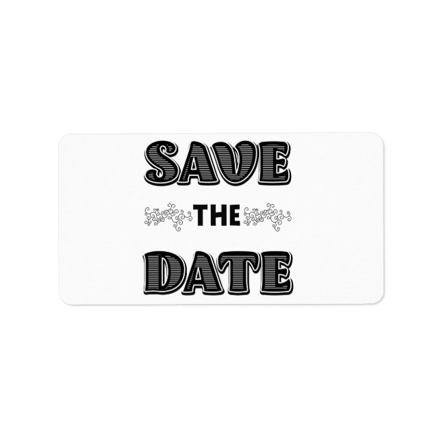 Save the Date Label (Front)