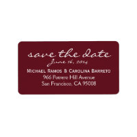 Save the Date Labels - Wine