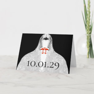 Save the Date -Lace Bride's Gown - Invitation