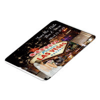 Save the Date Las Vegas Wedding Magnet