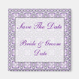 Save the Date Lavender purple Wedding Magnets