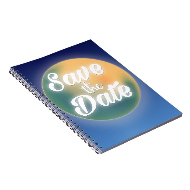 Save the Date Magical Moon Notebook (Right Side)