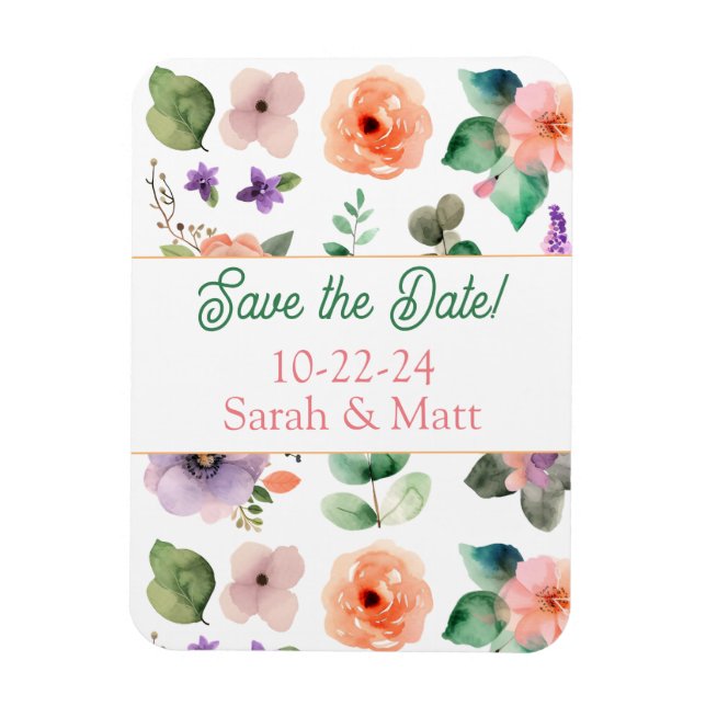 Save the date magnet (Vertical)