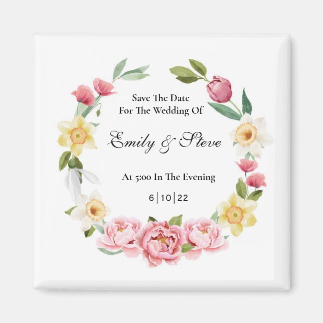 Save The Date Magnet (Front)