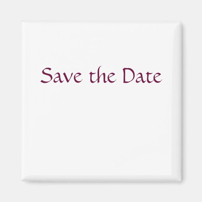 Save the Date Magnet (Front)