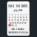 Save the Date | Magnet<br><div class="desc">This Save the Date calendar is an adorable way to tell the world your wedding date. You can customise this magnet to suit your needs.</div>