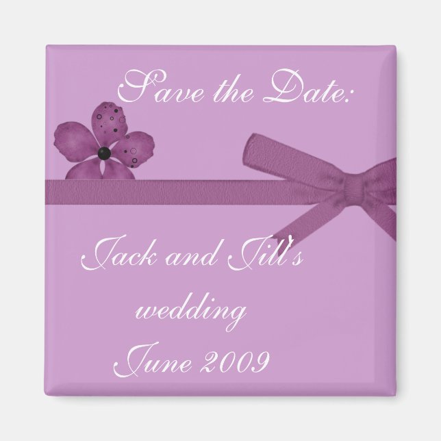 Save the date magnet (Front)