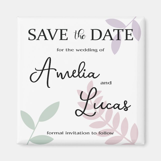 Save the Date Magnet (Front)