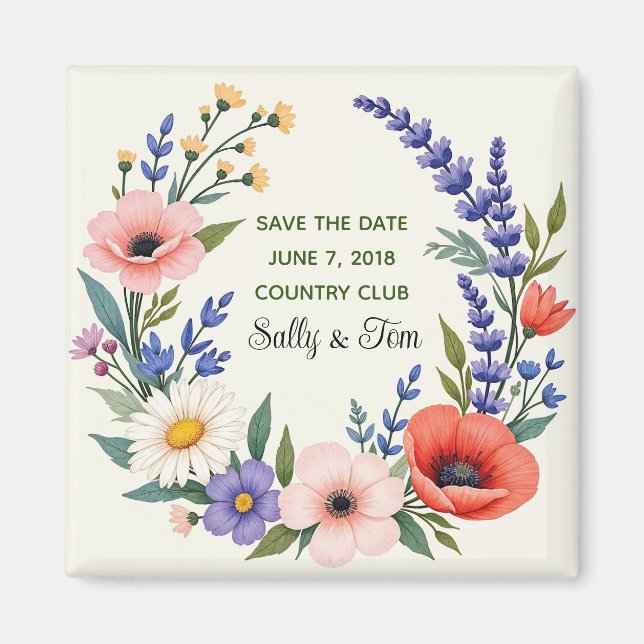 Save The Date magnet (Front)