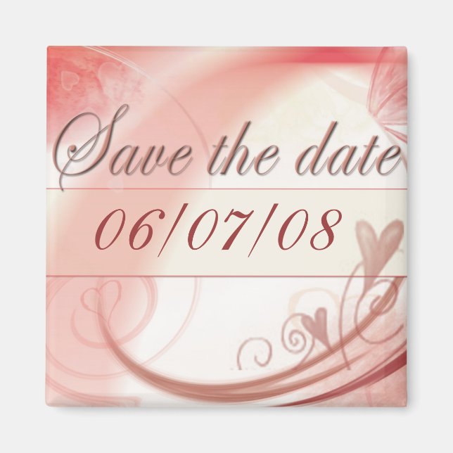 Save the date magnet - 06/07/08 Customised (Front)