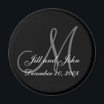 Save the Date Magnet First Names and Initials<br><div class="desc">Customisable Save the Date Magnet First Names and Initials</div>