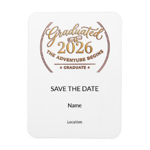 Save the Date Magnet / Graduation Magnet