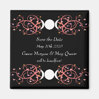 Save the Date Magnet Lesbian Wiccan Wedding