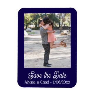 Save the date magnet personalised photo