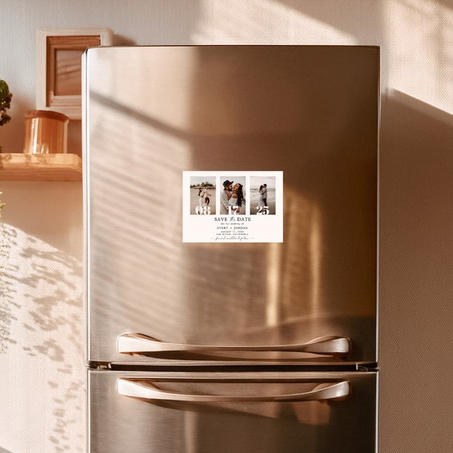 Save the Date Magnet, Photo Modern Save the Date Magnetic Invitation (Creator Uploaded)