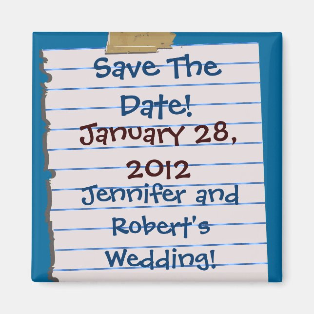 Save The Date! Magnets (Front)