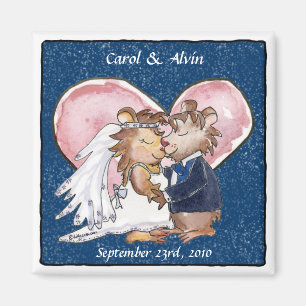 Save the Date Magnets Cute Wedding Starlight