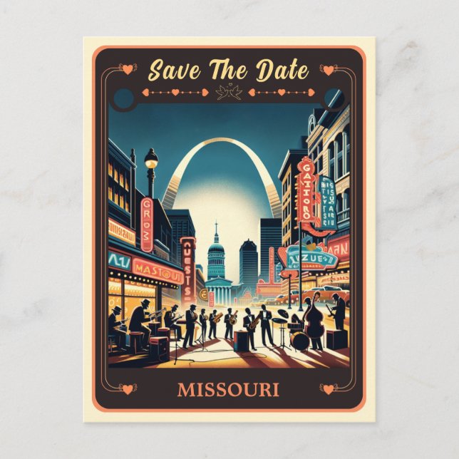 Save the Date | Missouri Invitation Postcard (Front)