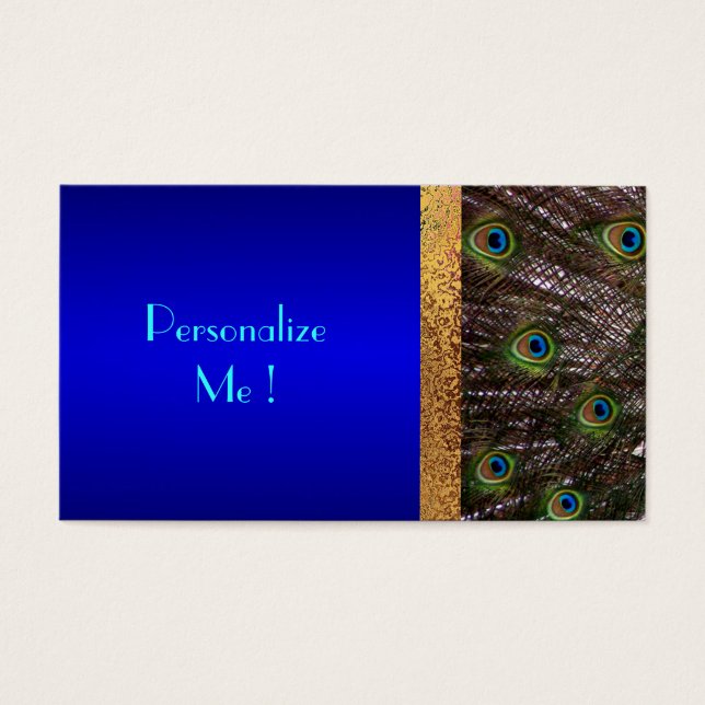 Save-the-Date Modern Elegant Chic Peacock Bride (Front)