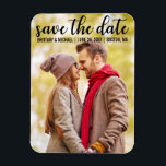 Save The Date | Modern Engagement Announcement Magnet<br><div class="desc">Save The Date | Modern Engagement Announcement Magnet</div>