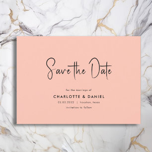 Save the Date! Modern, Minimal, Typography,  Invitation