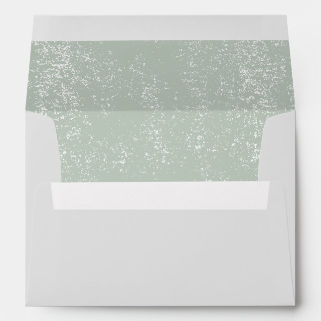 Save The Date Modern Pastel Pre Addressed Envelope (Back (Bottom))
