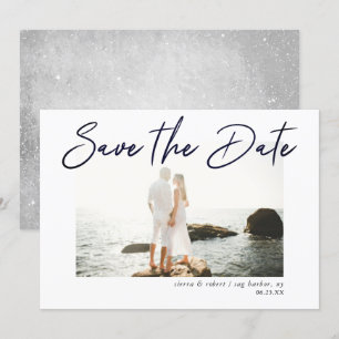 Save the Date Modern Pen Stroke Announcement