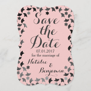 Save the Date Mosaic Invitation Custom Colour