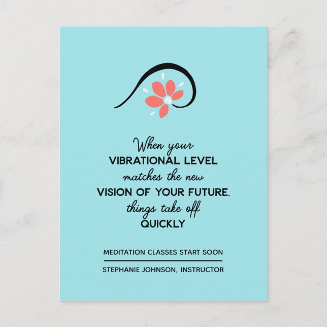 Save the Date Motivational Business Announcement Postcard (Front)