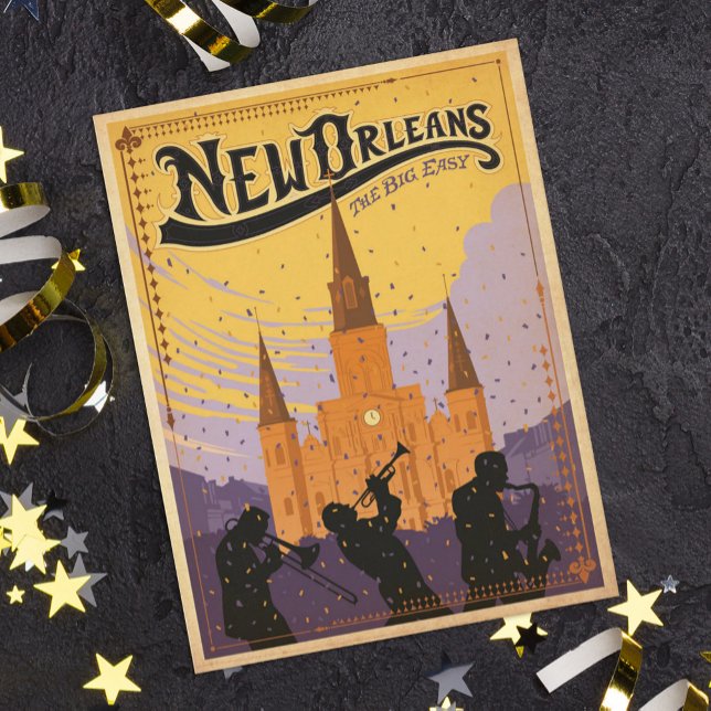 Save the Date | New Orleans, LA Announcement Postcard (Creator Uploaded)