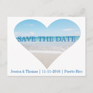 Save the Date   Ocean Postcard Announcement Card