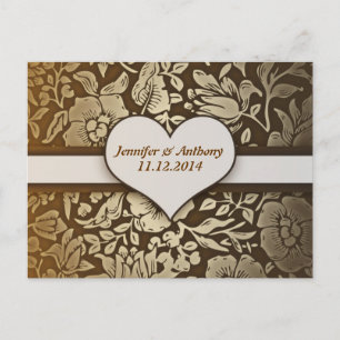 save the date or engagement vintage postcards
