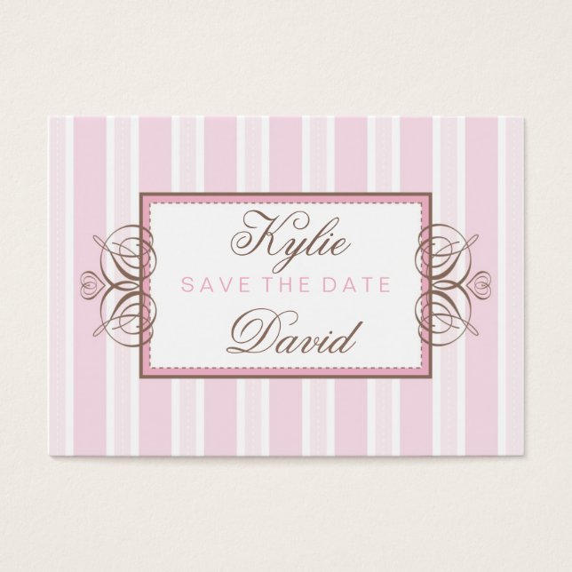SAVE THE DATE :: paris stripe (Front)