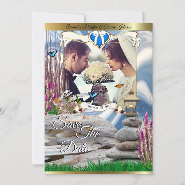 Save The Date Personalised Invitation (Front)