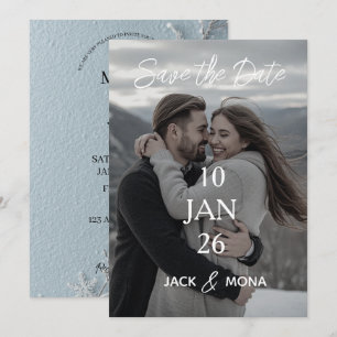 Save the date Personalised Simple Modern wedding Invitation