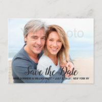 Save the Date, Personalised with Photo, Two Sided
