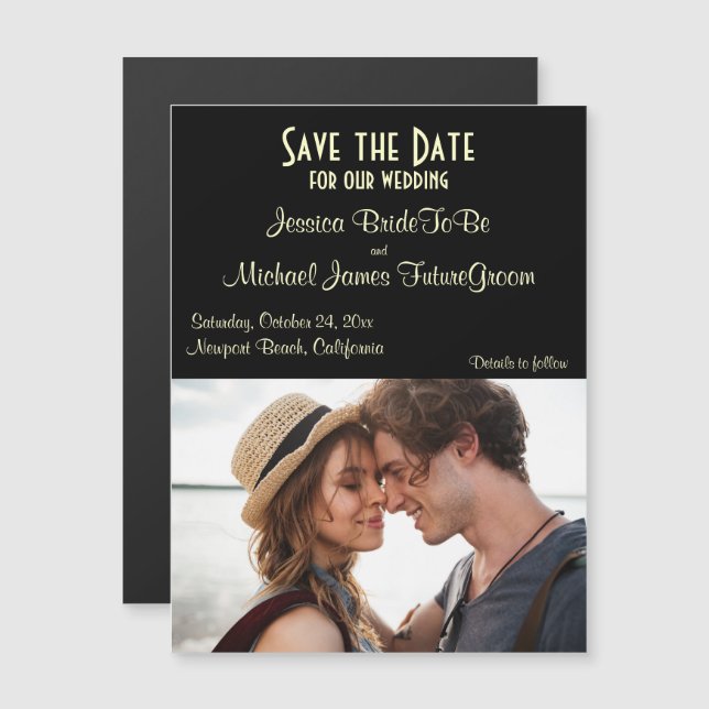 Save the Date photo announcement (Front/Back)