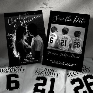 Save the Date Photo Card Featuring Ring Security