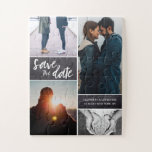 Save the date Photo Engagement Jigsaw Puzzle<br><div class="desc">Here's an original concept. Personalise this puzzle with your photos and reveal your big news (of your wedding date) to your family and friends in a fun way.</div>