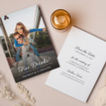 Save the Date Photo Funny Wedding Announcement<br><div class="desc">This funny save-the-date announcement will be the perfect way to announce your upcoming wedding.  All text on the front and back can be customised.  Add a fun engagement photo for the perfect save-the-date announcement.</div>